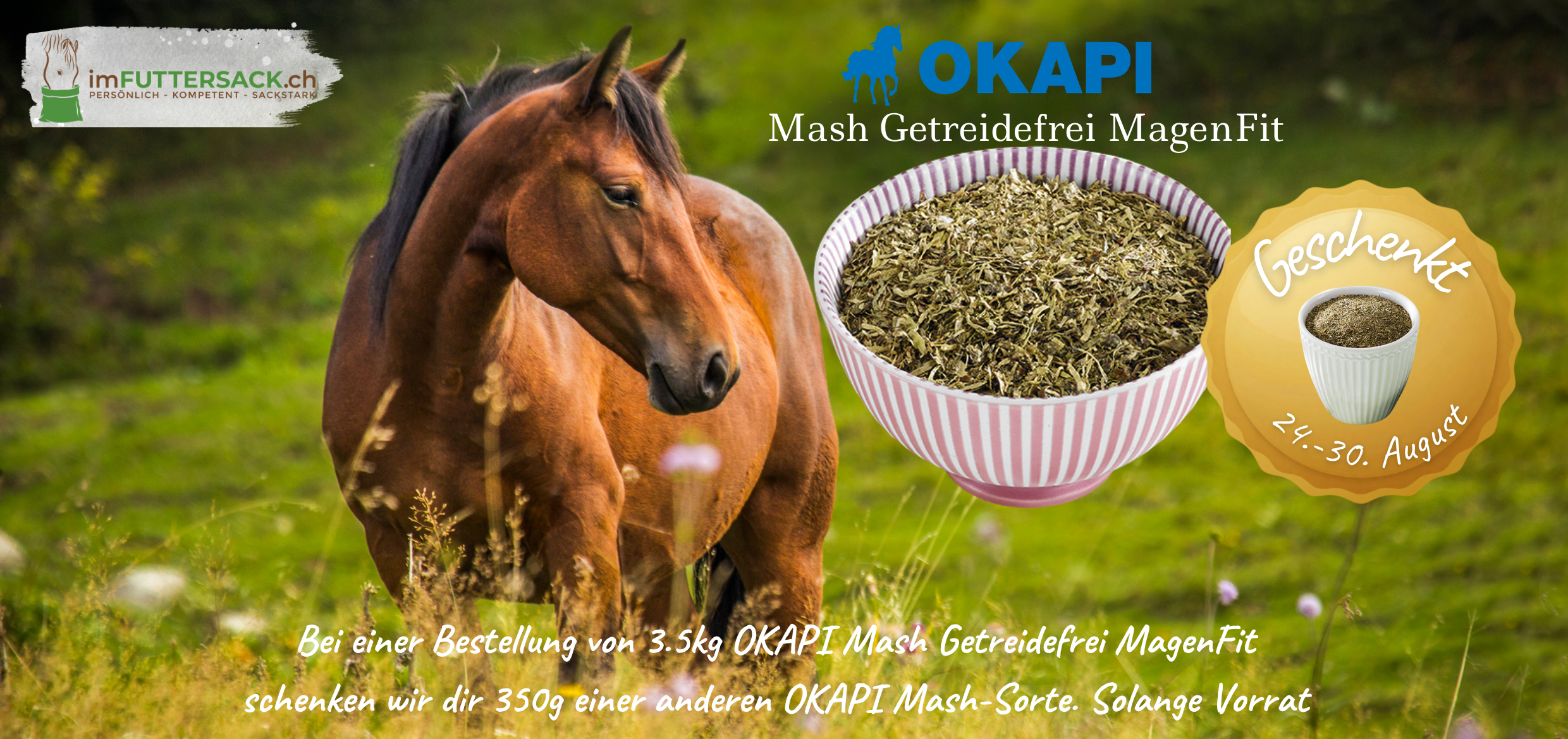Wir schenken dir 350g Mash beim Kauf von 3.5kg
