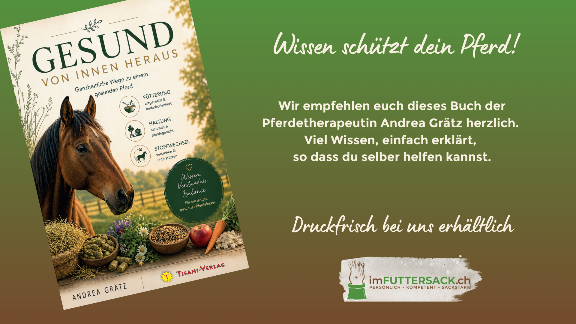 Pferdebuch von Andrea Grätz: Gesund von innen heraus