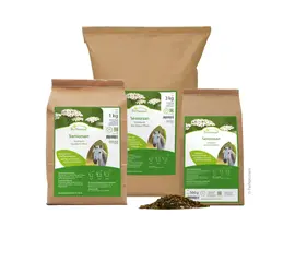 PerNaturam Seniorsan 1kg: Kräutermischung zur Unterstützung von Verdauung, Stoffwechsel und Gelenken beim älteren Pferd. Bei imFUTTERSACK in der Schweiz.