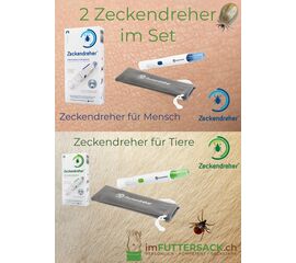 Zwei Zeckendreher im Set – für Mensch & Tier | imFUTTERSACK