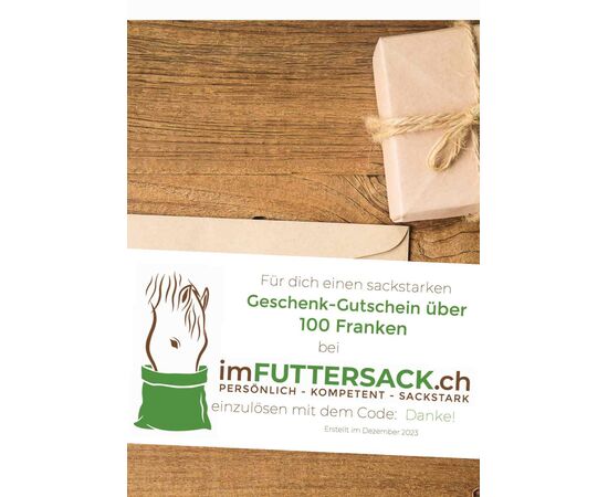 Geschenk-Gutschein imFUTTERSACK.ch