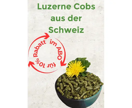 Luzerne aus der Schweiz im Abo für 10% Rabatt 18kg jeden Monat