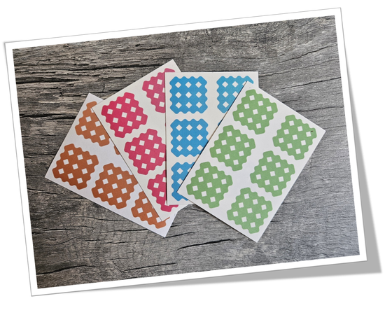 Tape4Fur® Gittertapes M Colormix – Set mit 4 Farben. Crosstapes für Tier & Mensch, vielseitig für alle Anwendungen. Bei imFUTTERSACK in der Schweiz bestellen.