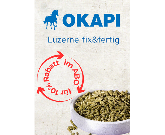 OKAPI Luzerne Fix & Fertig - Getreidefreie 18 kg im Abo | imFUTTERSACK
