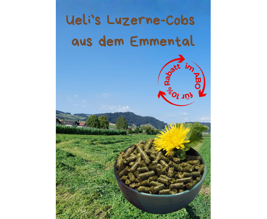 Ueli's Luzerne-Cobs 20kg – einmalig | imFUTTERSACK