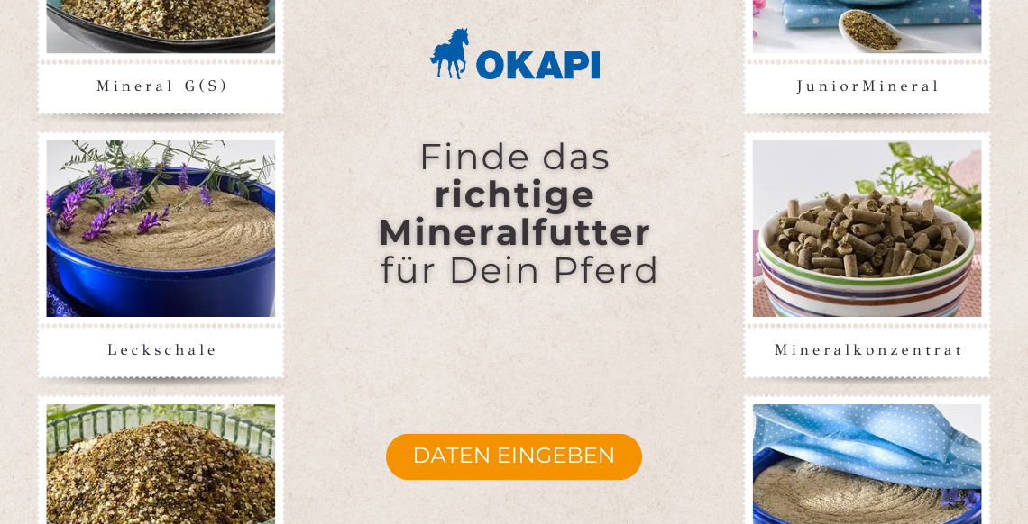 OKAPI Mineralfutter Finder
